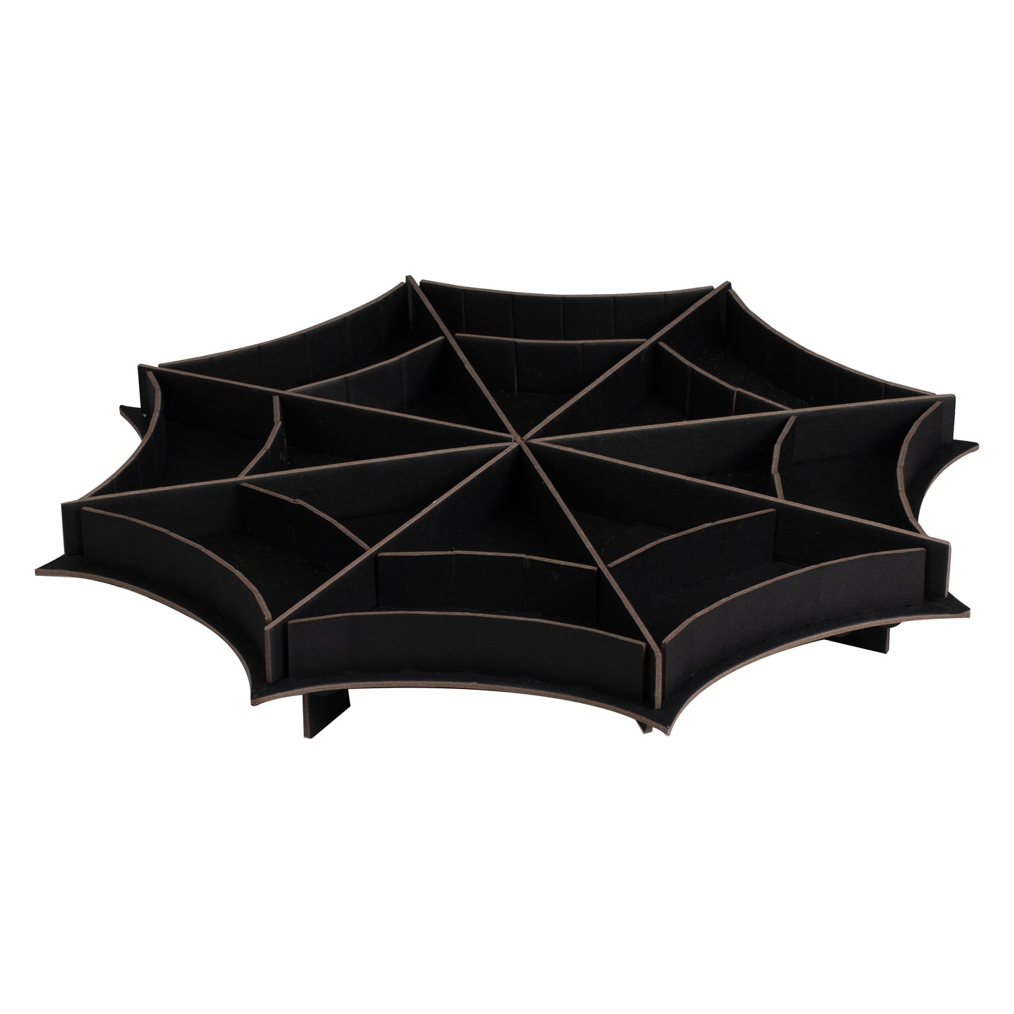 Black Spider Web Treat Stand