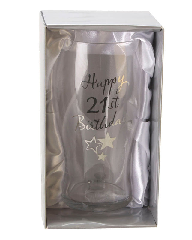 21st Birthday Beer Glass