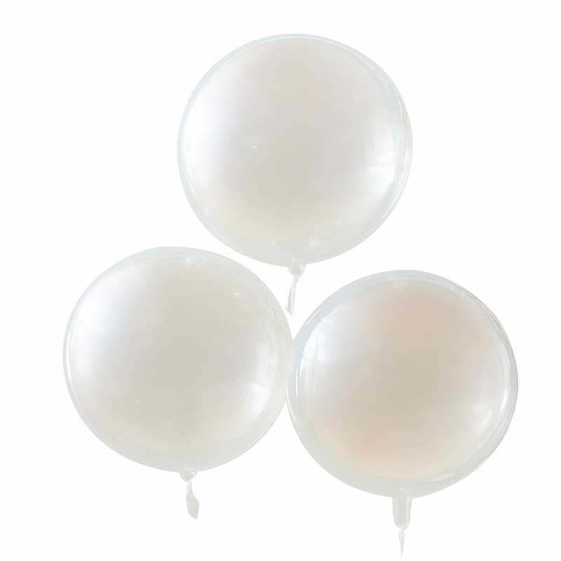 Peach Sprayed Orb Balloons - 22" Latex (3pk)