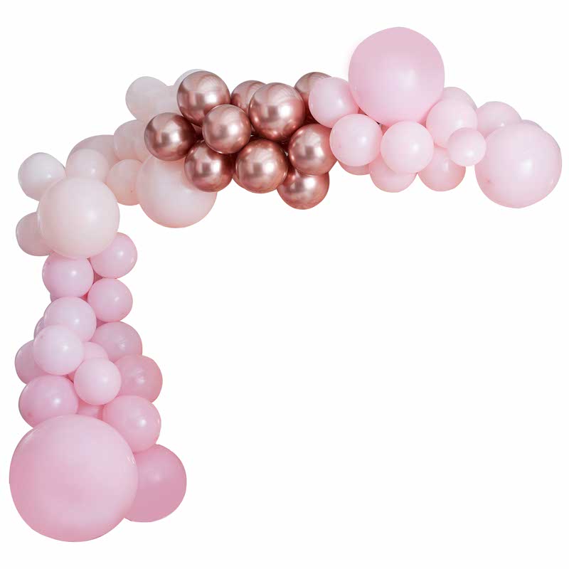 Pink and Rose Gold Balloon Arch