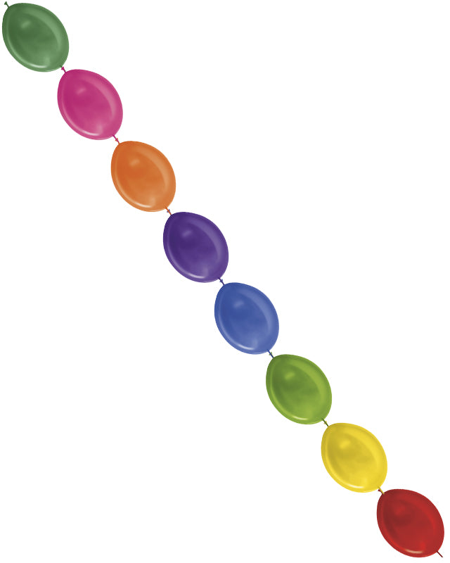 Link-O-Loon Latex Balloons 12" Metallic Assorted (50pk)