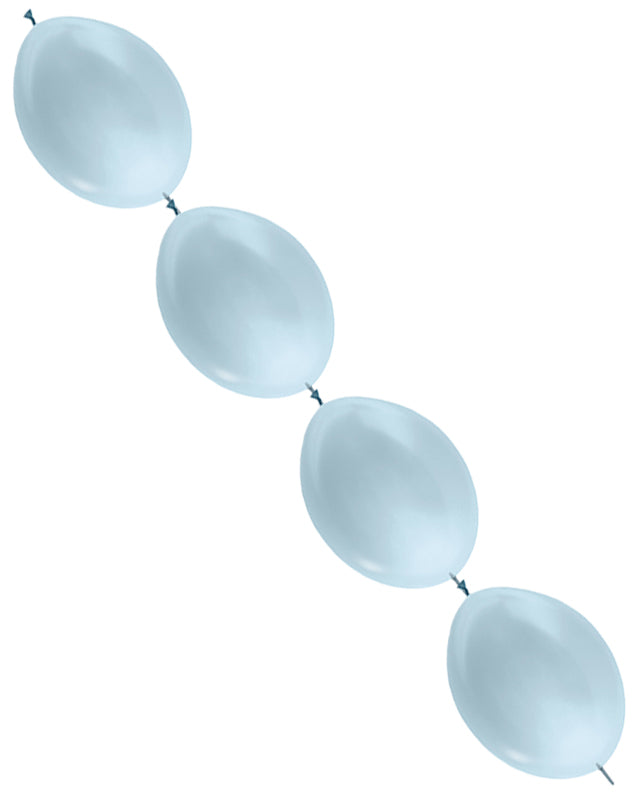 Link-O-Loon Latex Balloons 12" Satin Blue (50pk)