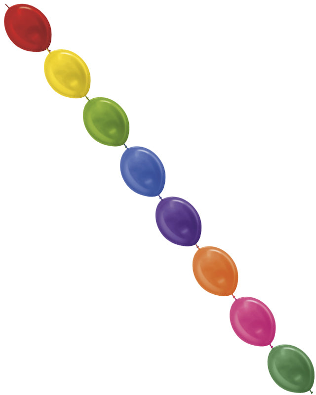 Link-O-Loon Latex Balloons 6" Metallic Assorted (100pk)