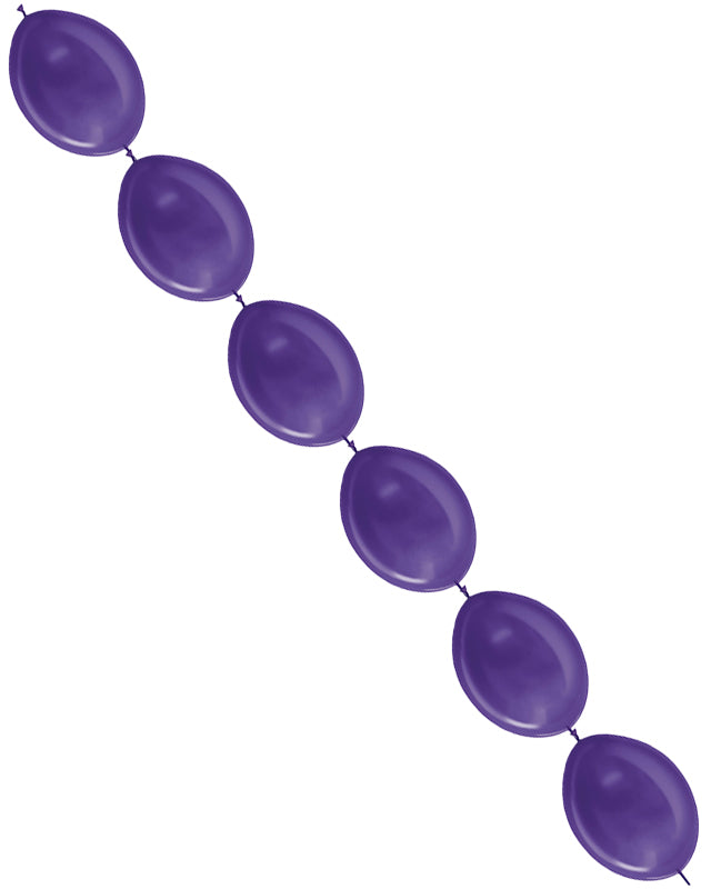 Link-O-Loon Latex Balloons 6" Metallic Violet (100pk)