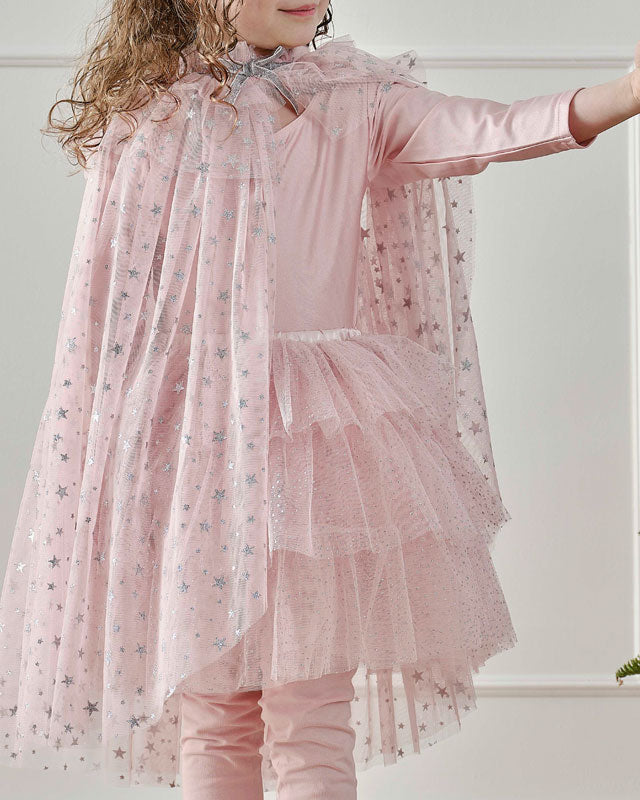 Blush & Silver Star Cape
