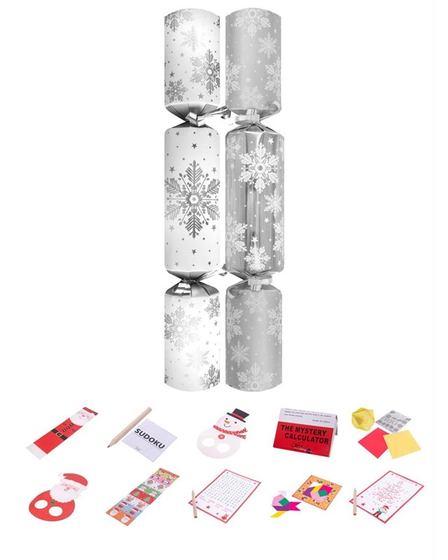 10 FAMILY SNOWFLAKE 12" CRACKERS