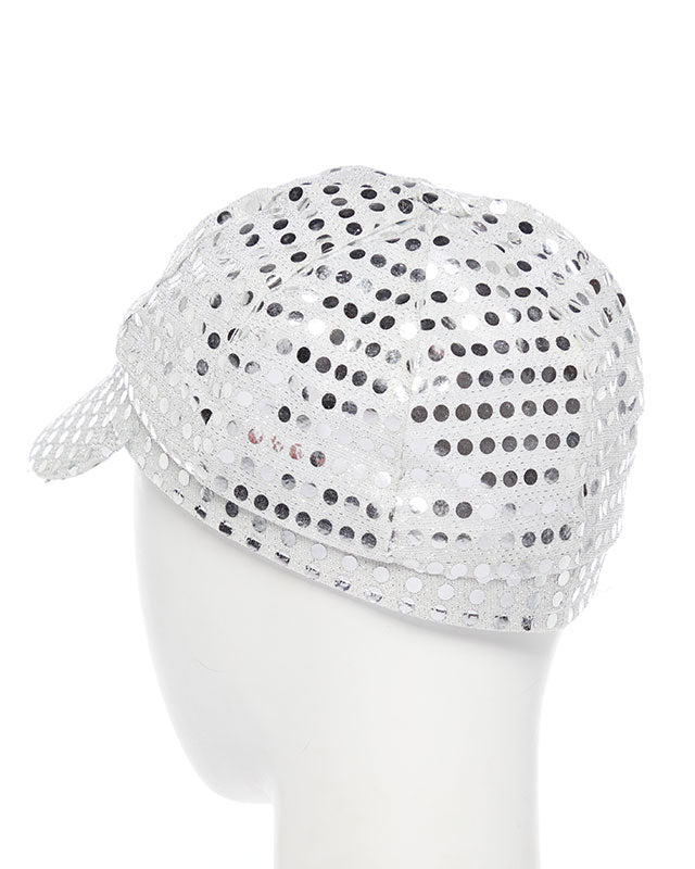 Silver Sequin Disco Hat