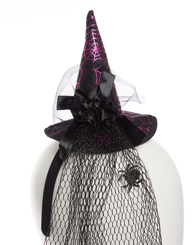Mini Witch Hat with Veil