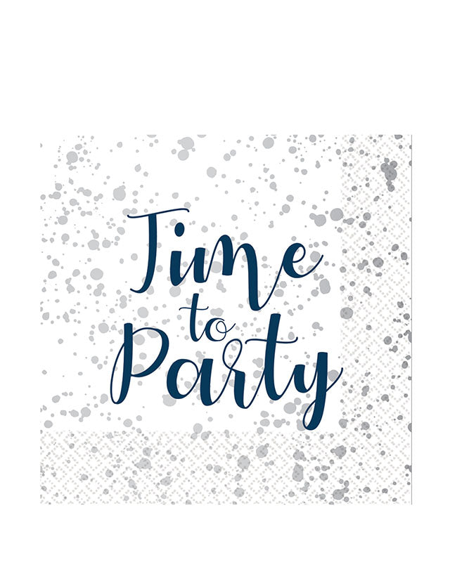 Time to Party Paper Napkins 33cm (16pk)