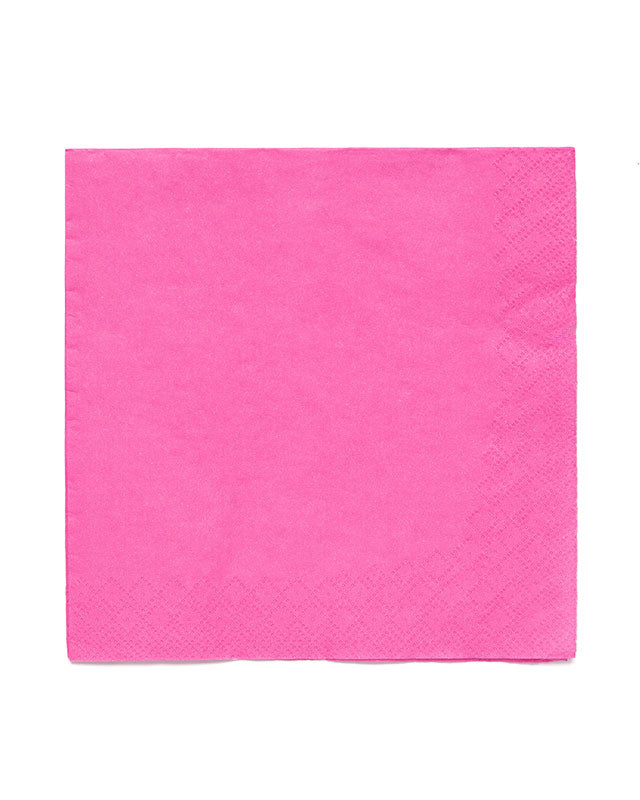 Bright Pink Paper Napkins 3ply - 33cm (20pk)