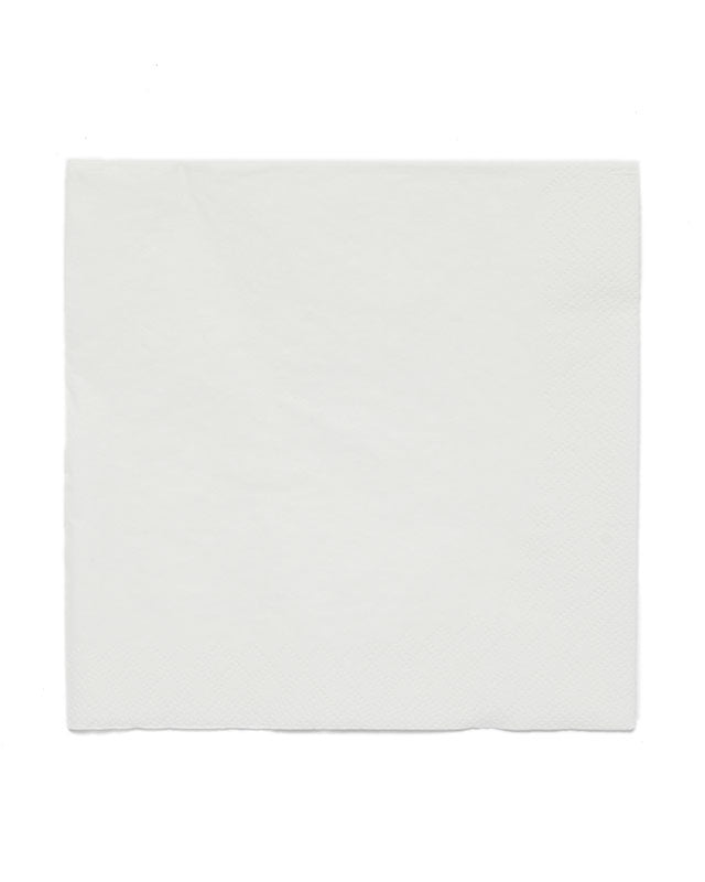 White Paper Napkins 3ply - 33cm (20pk)
