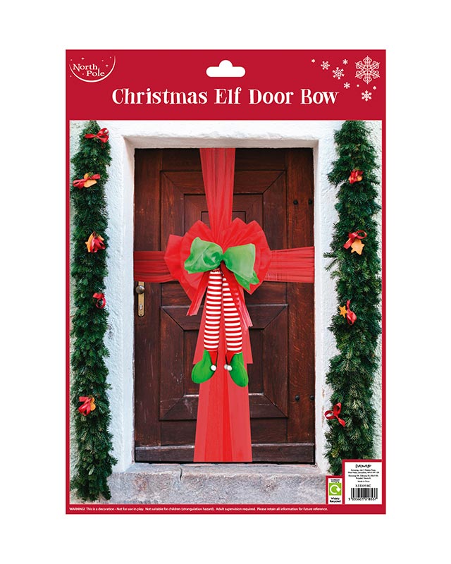 Christmas Elf Door Bow