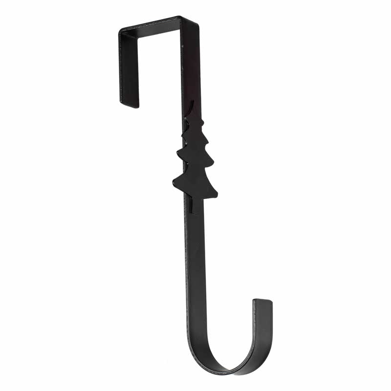 Black Metal Wreath Hanger - 29cm