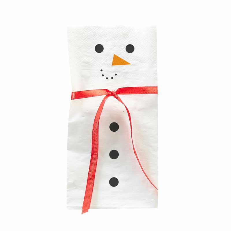 Snowman with Scarf Paper Napkins - 32cm (16pk)