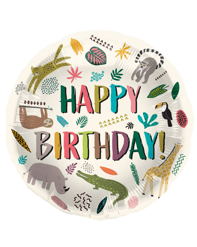 Zoo Party Balloon - 18" Foil