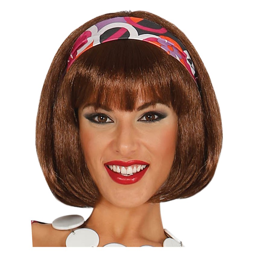 60s Short Brown Wig