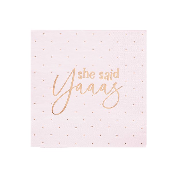 She Said Yaaas Paper Napkins - 33cm (10pk)
