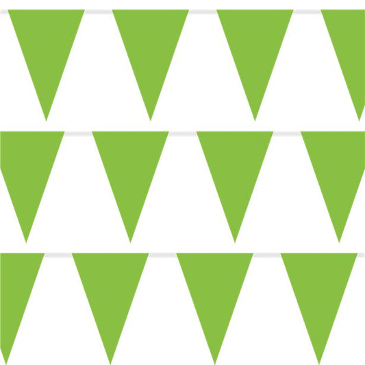 Green Plastic Bunting - 10m