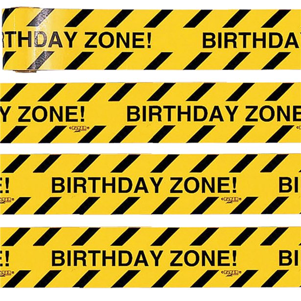 Construction Party Tape - 7.6cm x 13m