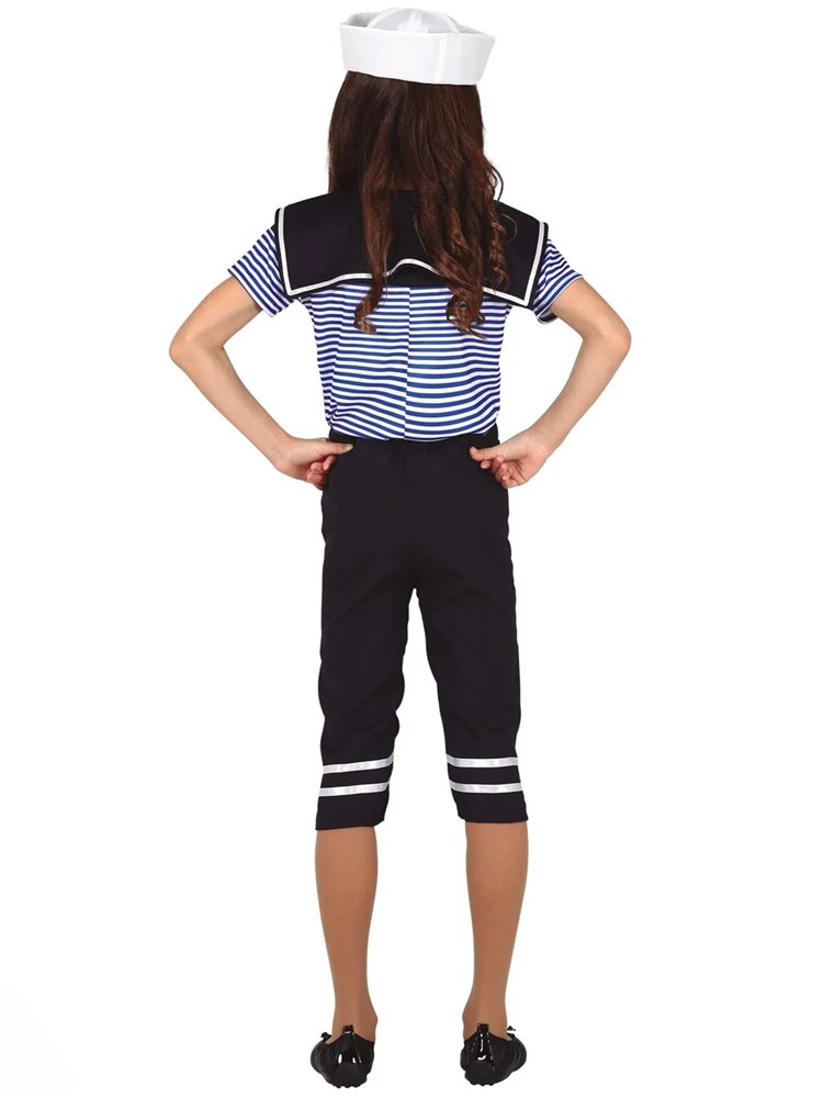 Stripe Sailor Girl - Child Costume
