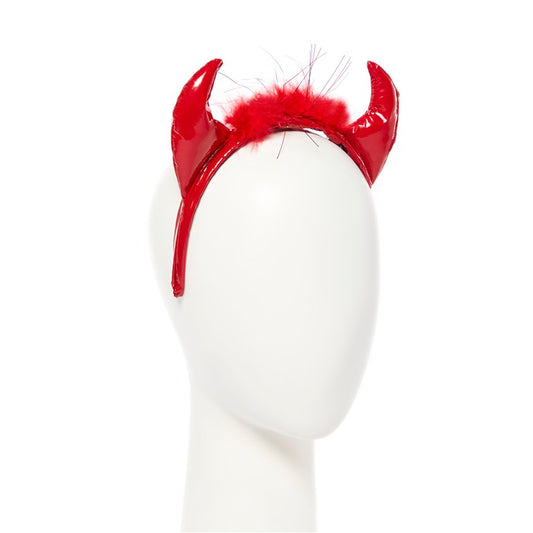 Fluffy Devil Horns Headband