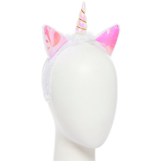 Pink Holographic Unicorn Headband