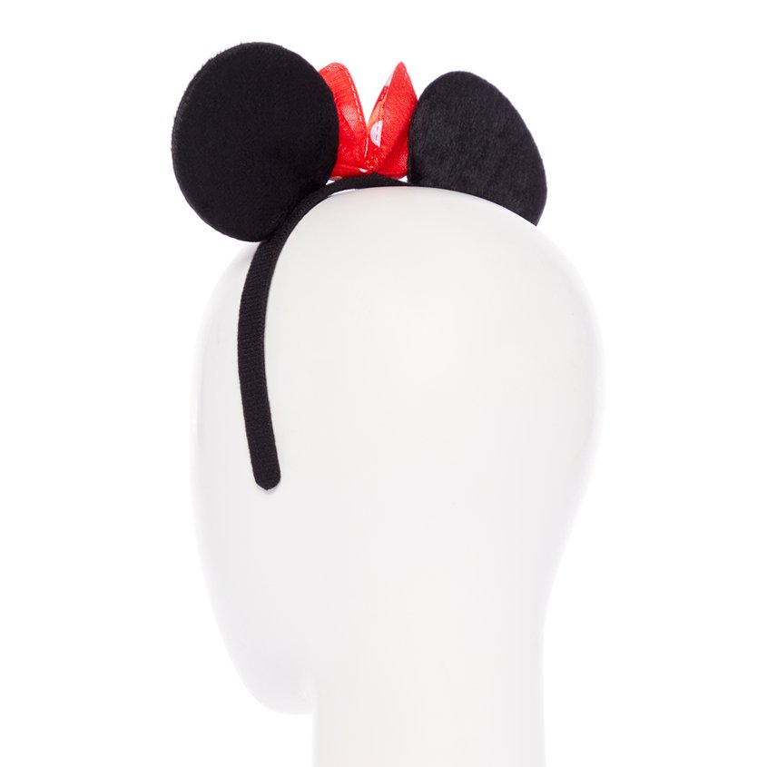 Mouse Ears & Red Bow Headband