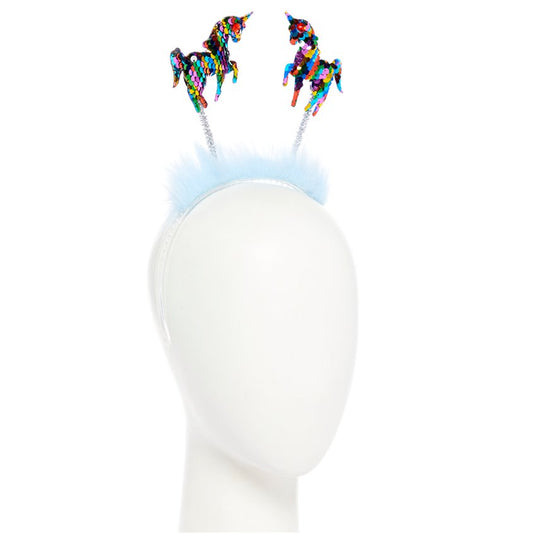 Rainbow Unicorn Sequin Headband