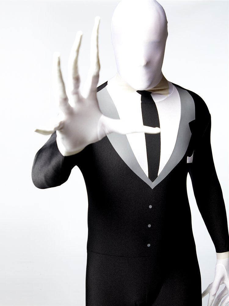 Slender Man Party Suit - Child Costume