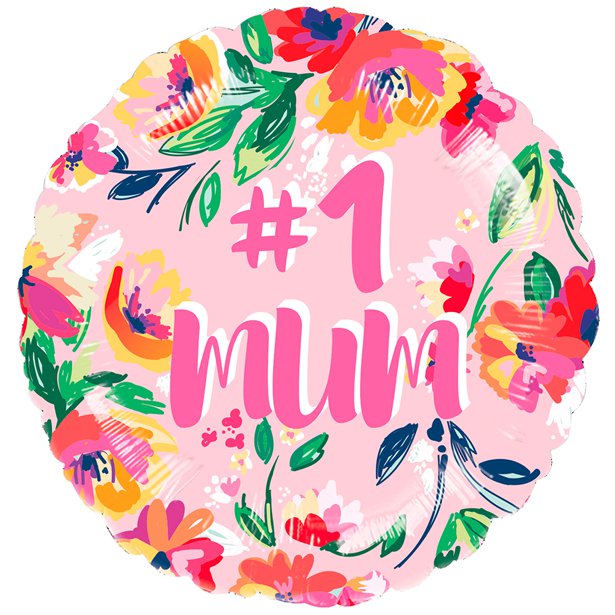 #1 Mum Foil Balloon - 18"