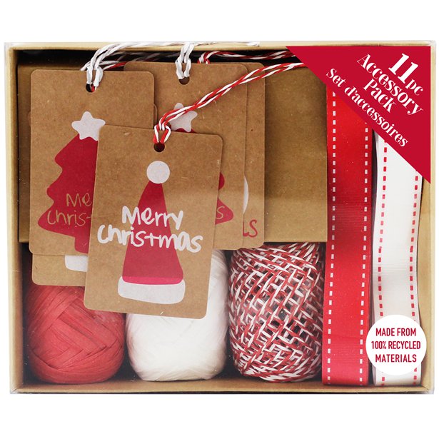 Merry Christmas Kraft Accessory Pack
