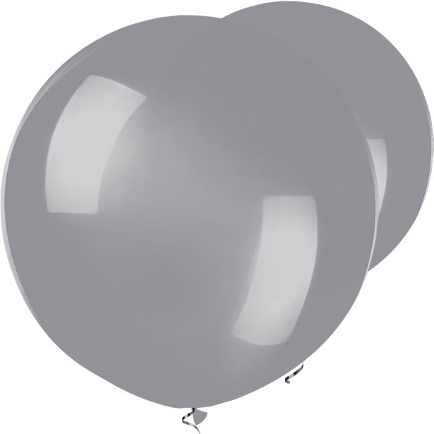 Grey Smoke Large Balloons - 36" Latex (10pk)