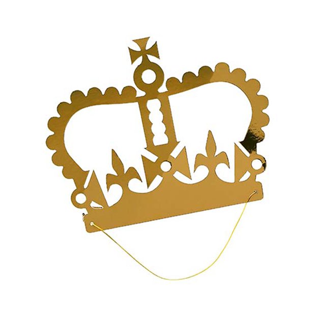 Gold Paper Party Crowns (10pk)
