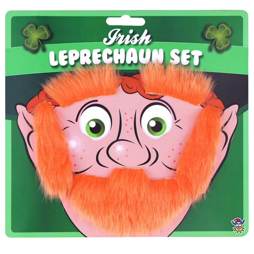 Leprechaun Beard, Eyebrows & Sideburns Kit