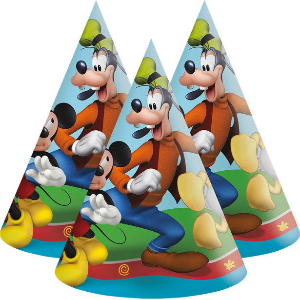 Mickey Rock The House Party Hats (6pk)