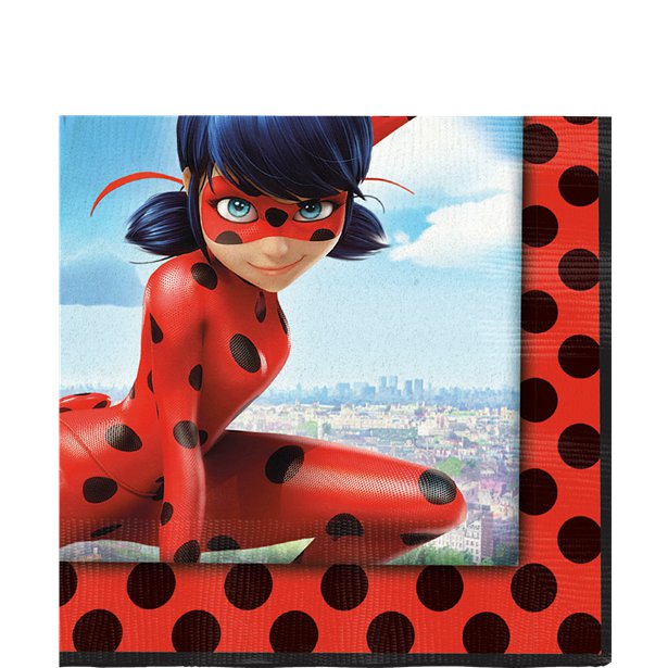 Miraculous Ladybug Paper Napkins - 33cm (20pk)