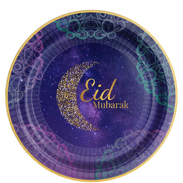 Opulent Eid Plates - 23cm (8pk)