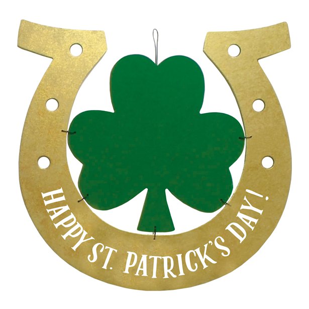 Happy St Patrick's Day MDF Hanging Sign - 39cm