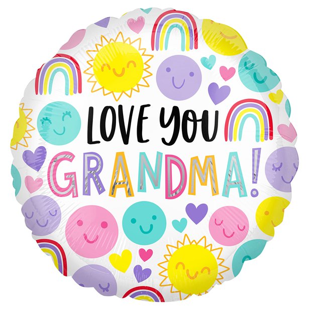 Love You Grandma Balloon - 18" Foil