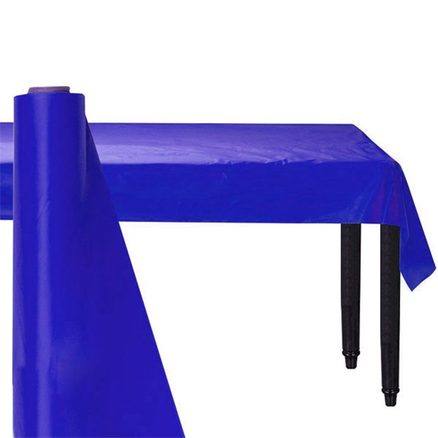 Royal Blue Plastic Banqueting Roll - 30m