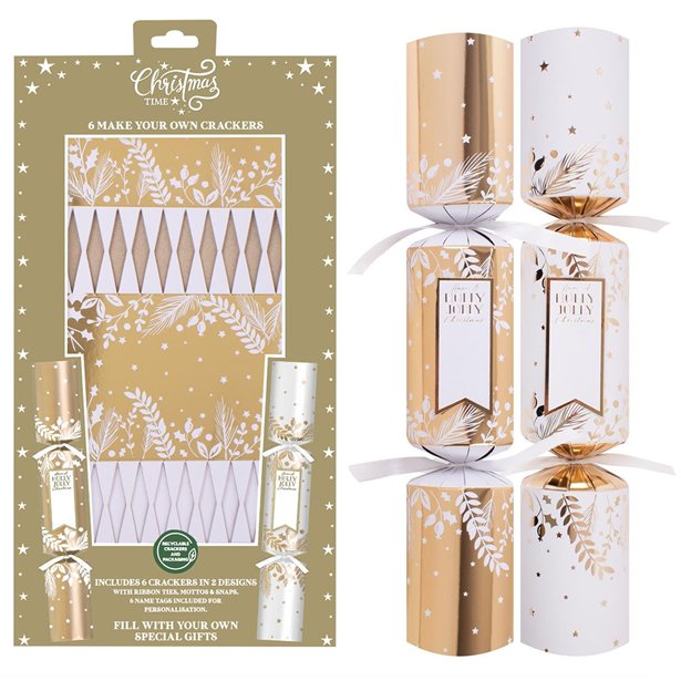 Make Your Own Gold Crackers - 36cm (6pk)