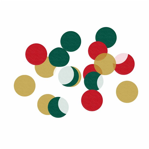Red & Green Mix Tissue Paper Confetti - 10g