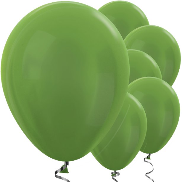 Lime Green Metallic Balloons - 12" Latex Balloons (50pk)