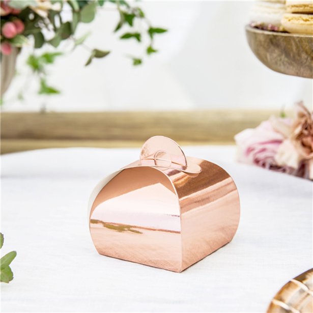 Rose Gold Favour Boxes (10pk)