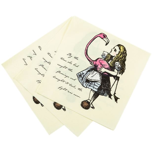 Alice in Wonderland Paper Napkins - 33cm (20pk)