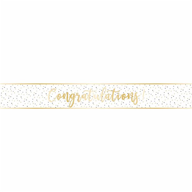 Congratulations Gold Foil Banner