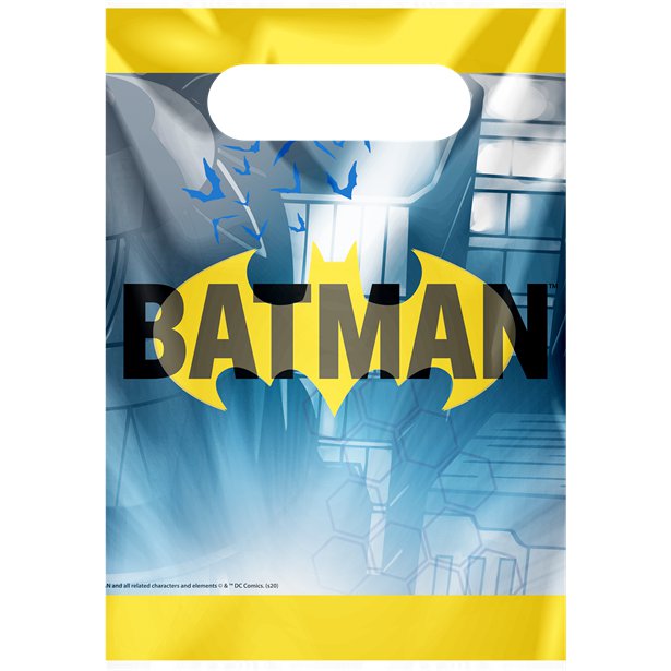 Batman Plastic Party Bags (8pk)