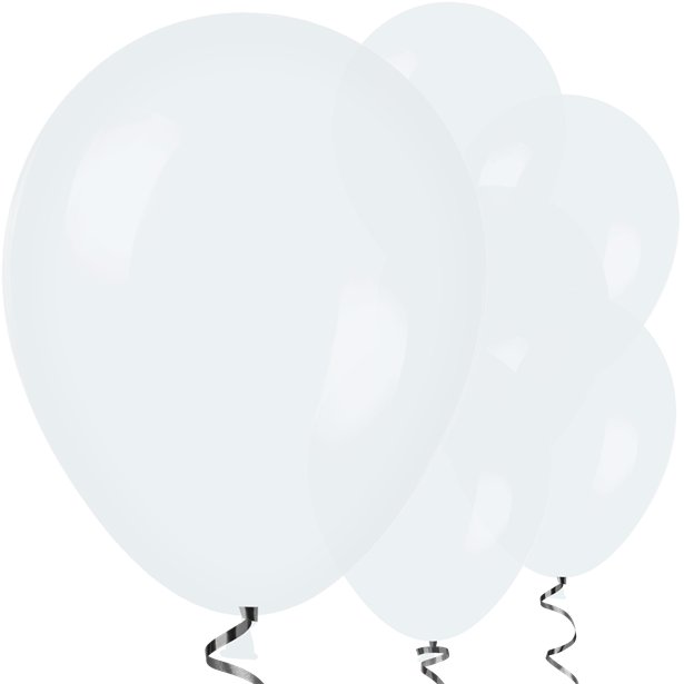 White Balloons - 12" Latex Balloons (50pk)