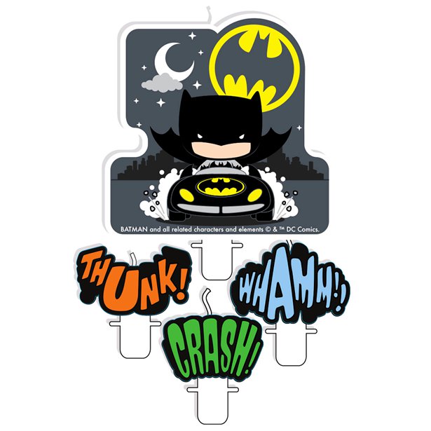 Batman & Joker Candle (4pk)