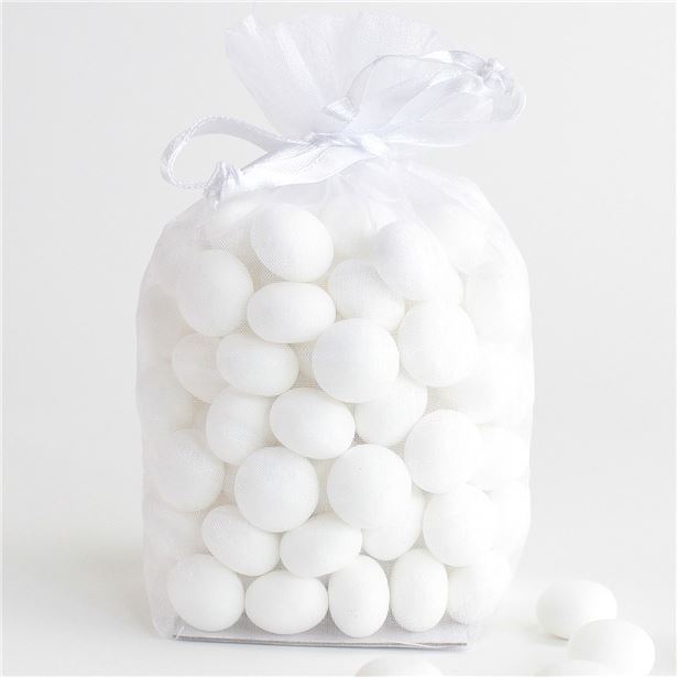 White Organza Bags - 15cm x 11cm (10pk)